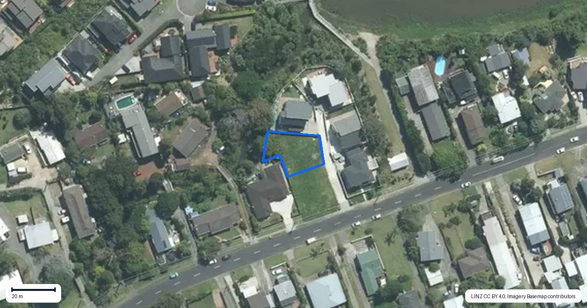 Property context map for 23A Glenvar Road, Torbay, Auckland