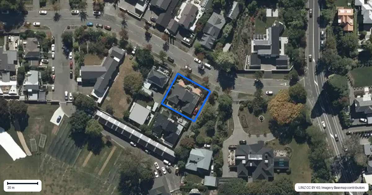 Property context map for 9A Weka Street, Fendalton, Christchurch