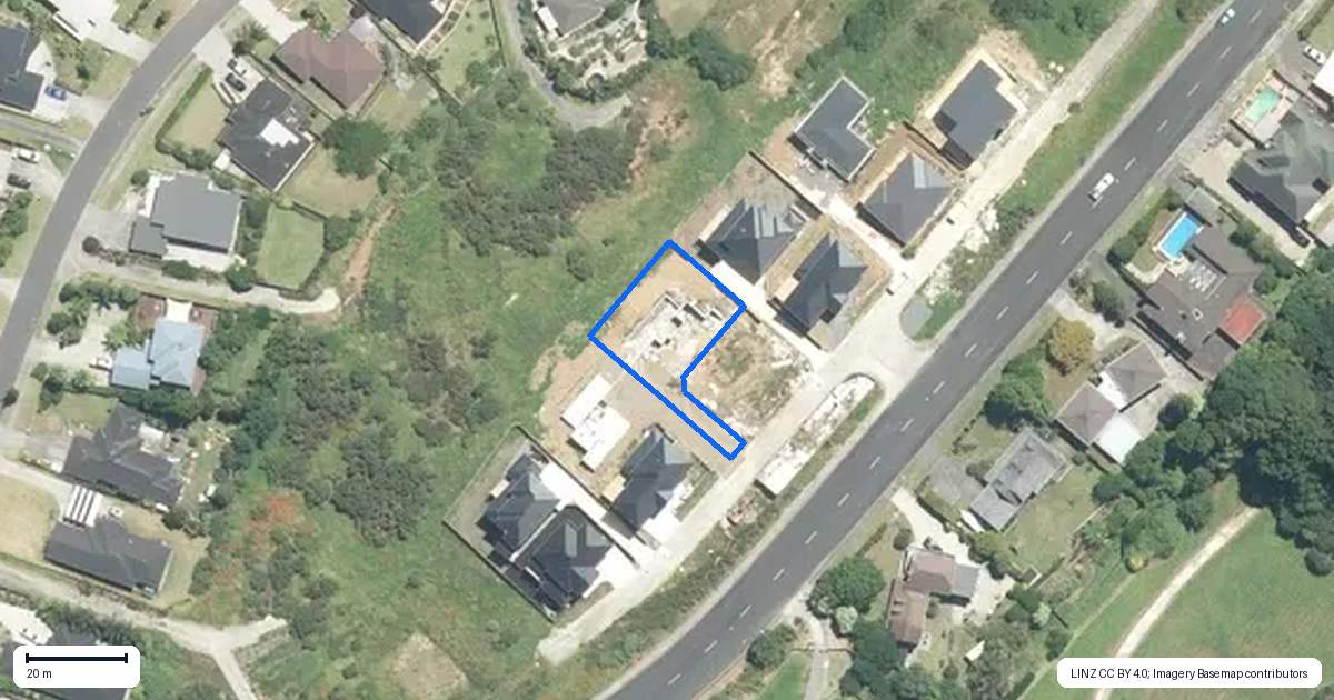 Property context map for 64A Cape Hill Road, Pukekohe