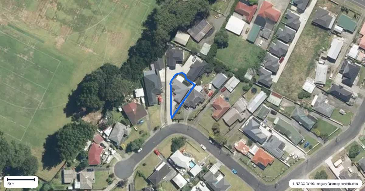 Property context map for 9 Malcolm Place, Mangere East, Auckland