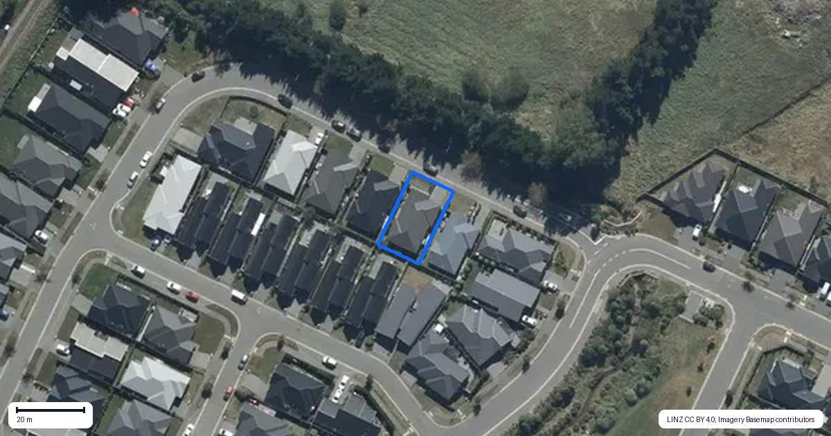 Property context map for 36 Robert Duncan Road, Belfast, Christchurch