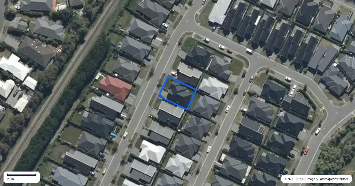 Property context map for 20 Robert Duncan Road, Belfast, Christchurch