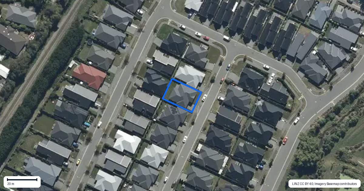 Property context map for 15 Booth Way, Belfast, Christchurch