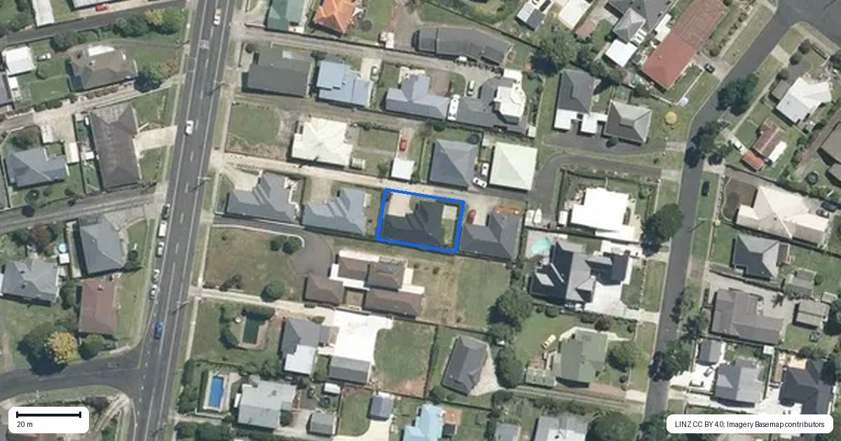 Property context map for 3/653 Bank Street, Te Awamutu
