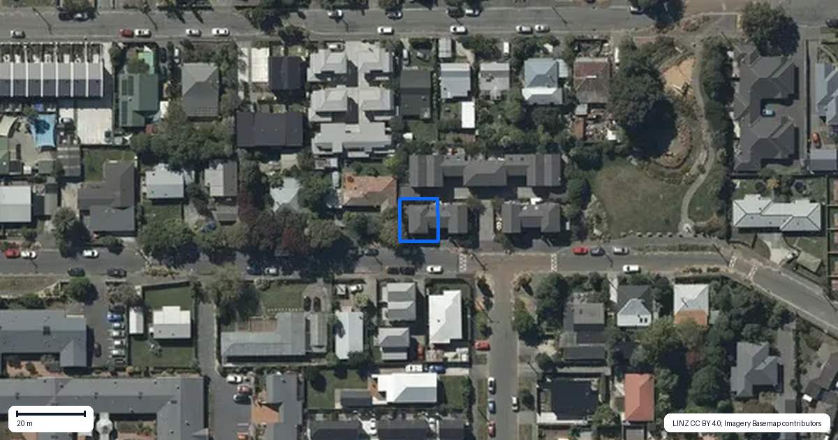Property context map for 31A Ruskin Street, Addington, Christchurch
