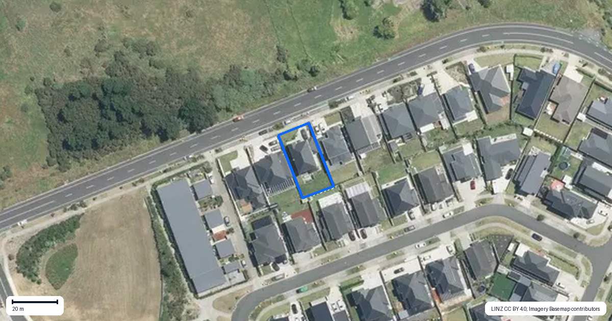 Property context map for 533 Old Wairoa Road, Papakura