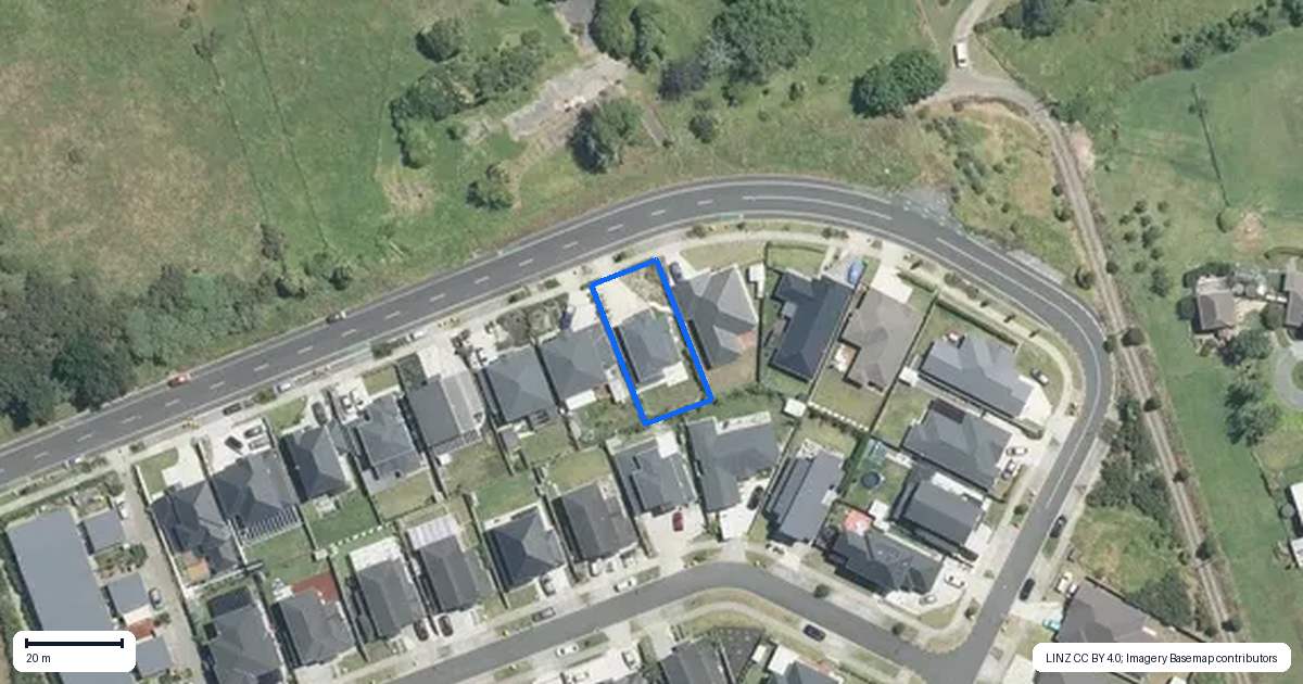 Property context map for 543 Old Wairoa Road, Papakura