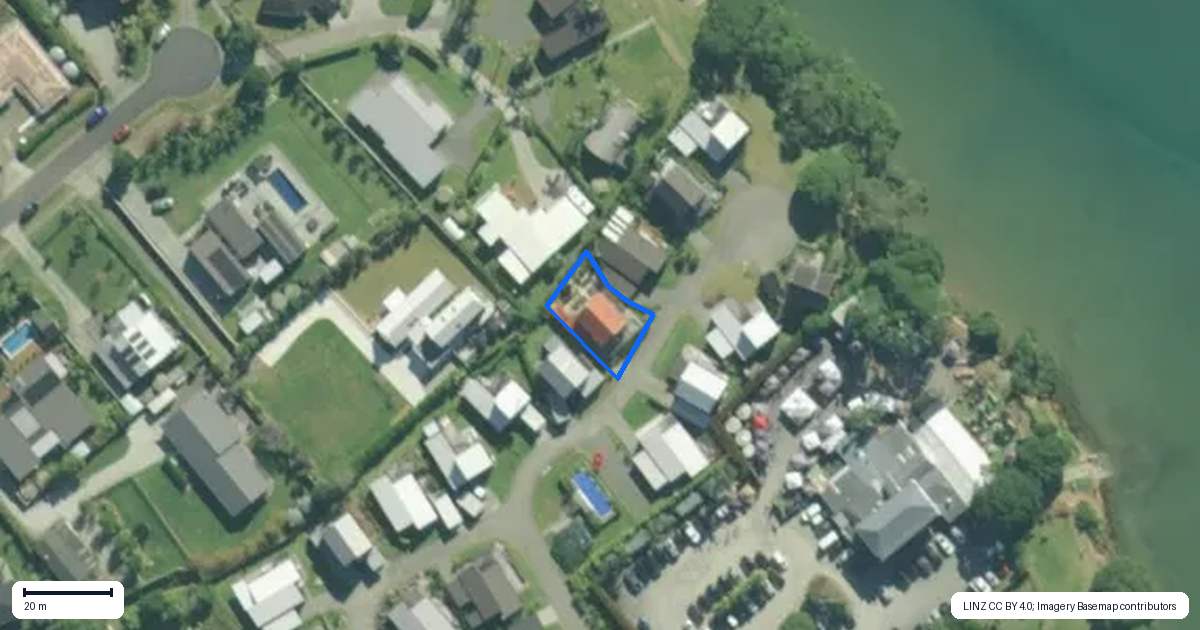 Property context map for 25 Citrus Place, Mangawhai