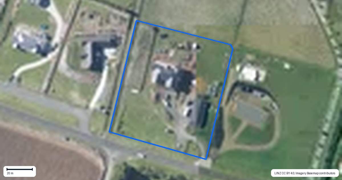 Property context map for 125A Masters Road, Waiuku