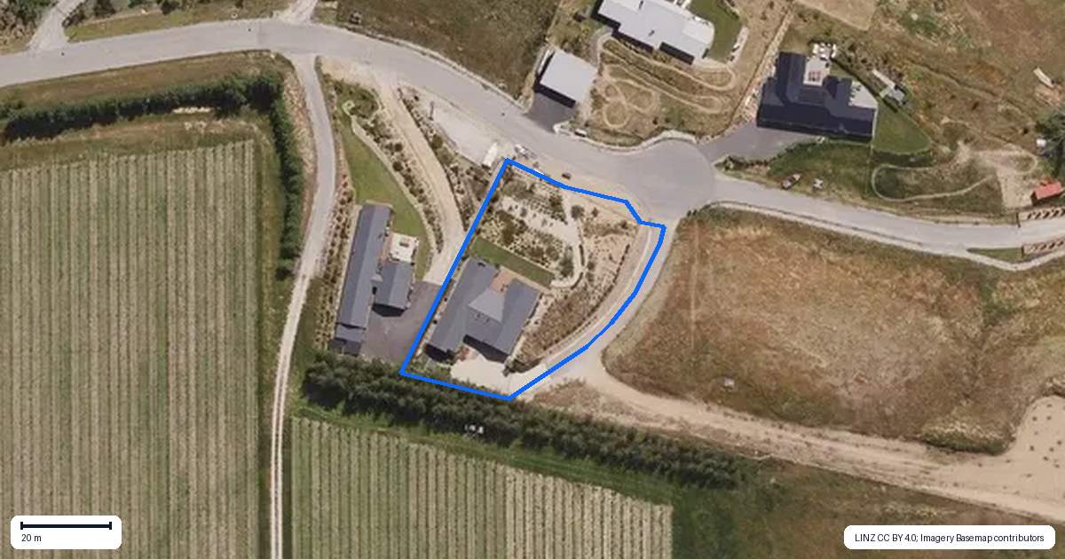 Property context map for 50 Lynn Lane, Bannockburn, Cromwell