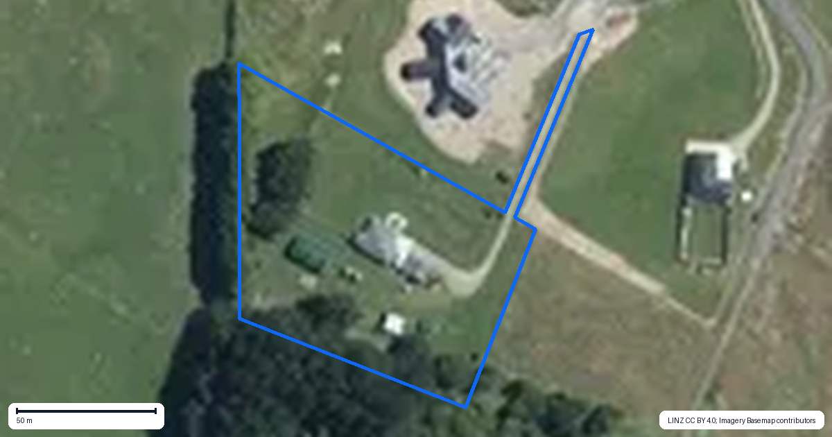 Property context map for 81 Halls Road, Pahiatua