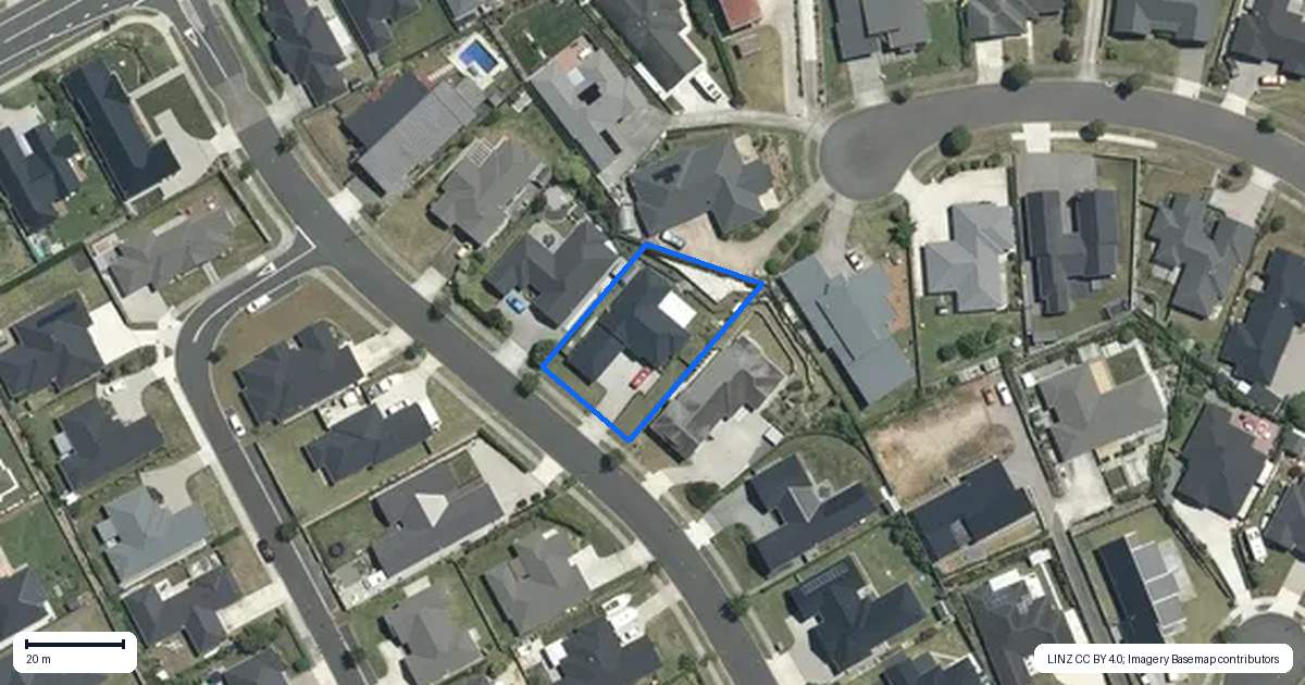 Property context map for 16 Turnberry Crescent, Morrinsville