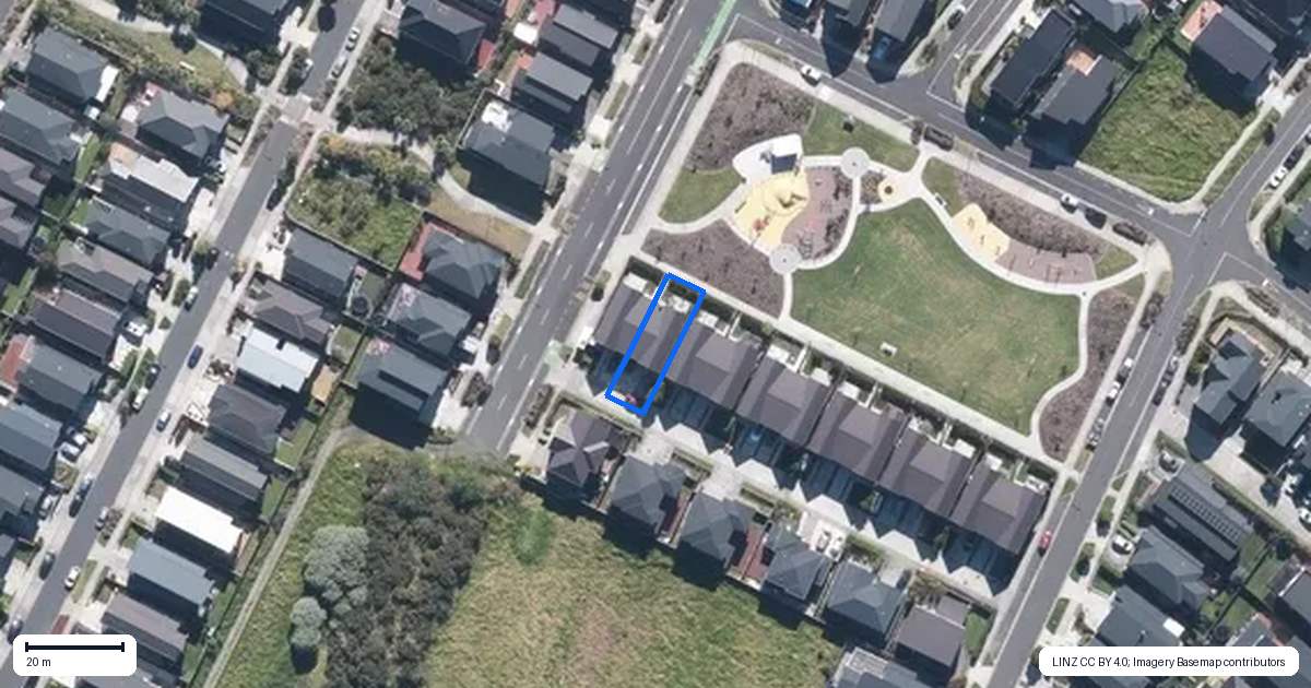 Property context map for 21 Irving Place, Hobsonville, Auckland