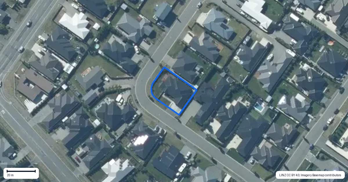 Property context map for 10 Full Moon Lane, Rolleston