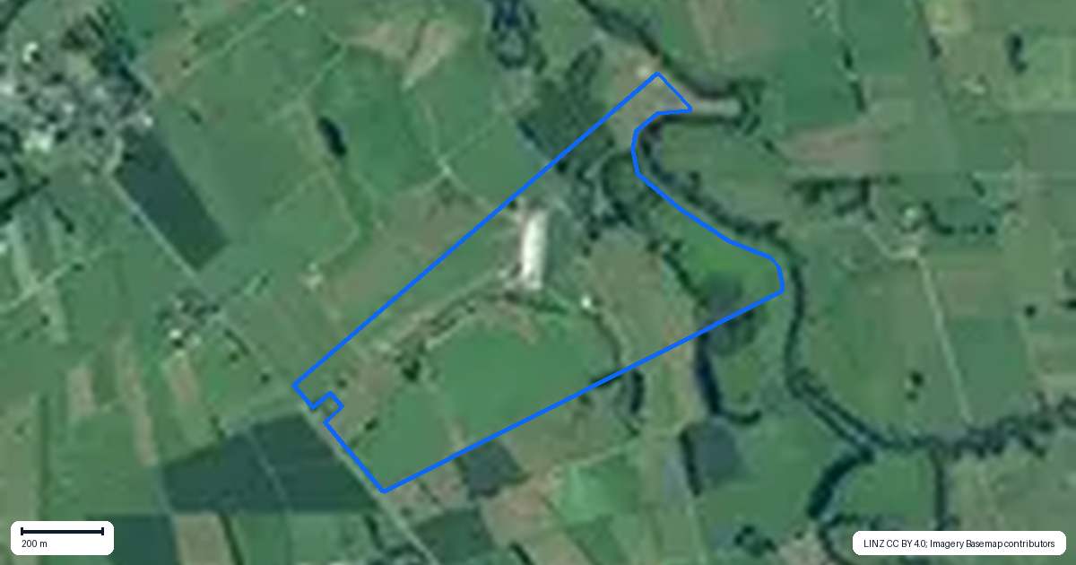 Property context map for 533B Manawaru Road, Manawaru