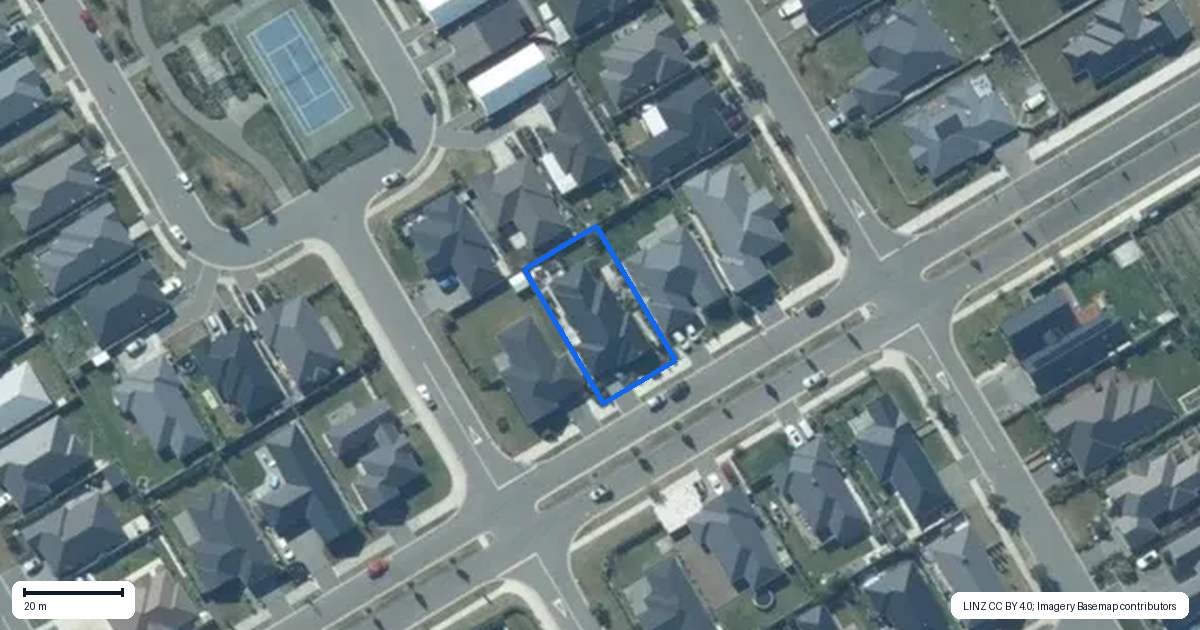 Property context map for 41 Northmoor Boulevard, Rolleston
