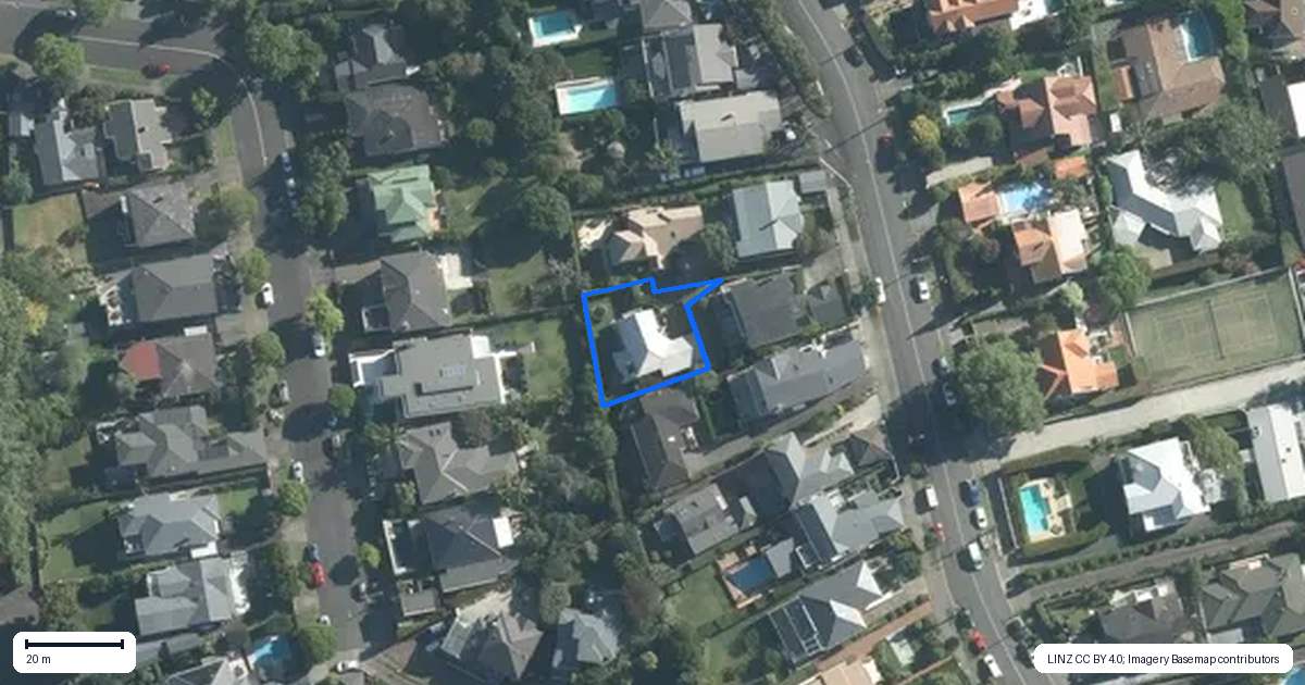 Property context map for 52A Upland Road, Remuera, Auckland