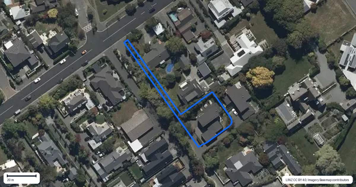 Property context map for 42A Glandovey Road, Fendalton, Christchurch