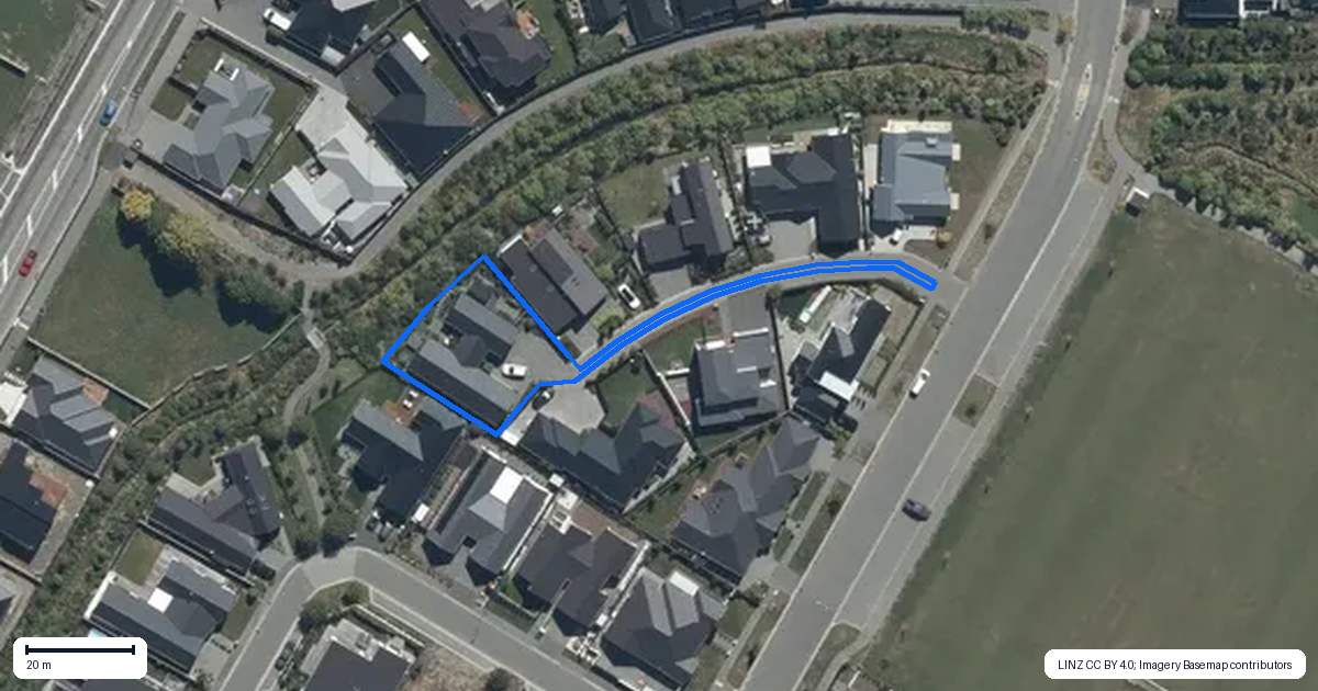 Property context map for 10 Kinnerton Lane, Casebrook, Christchurch