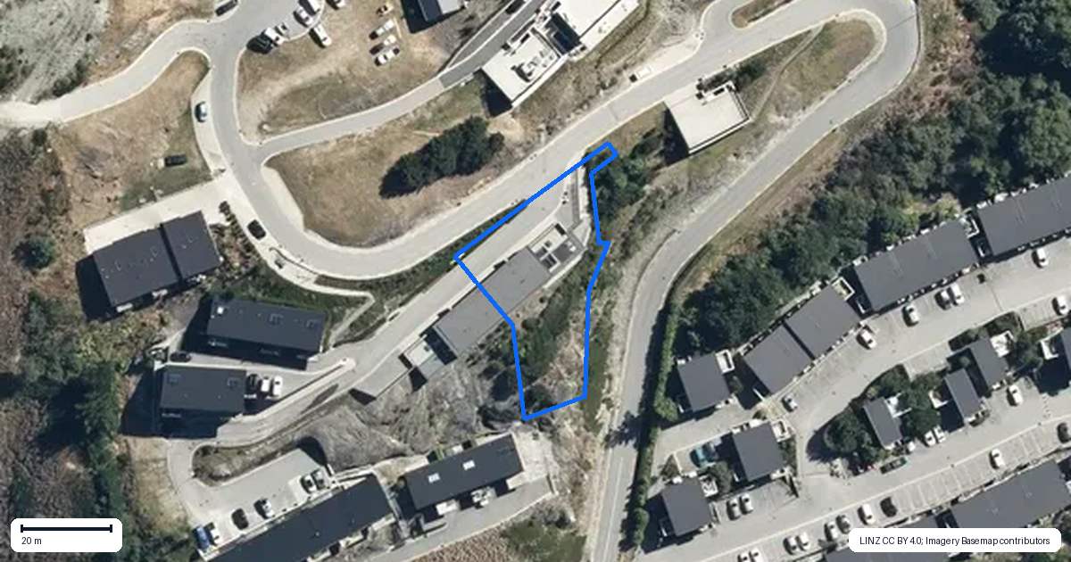 Property context map for 1 Highlands Close, Queenstown