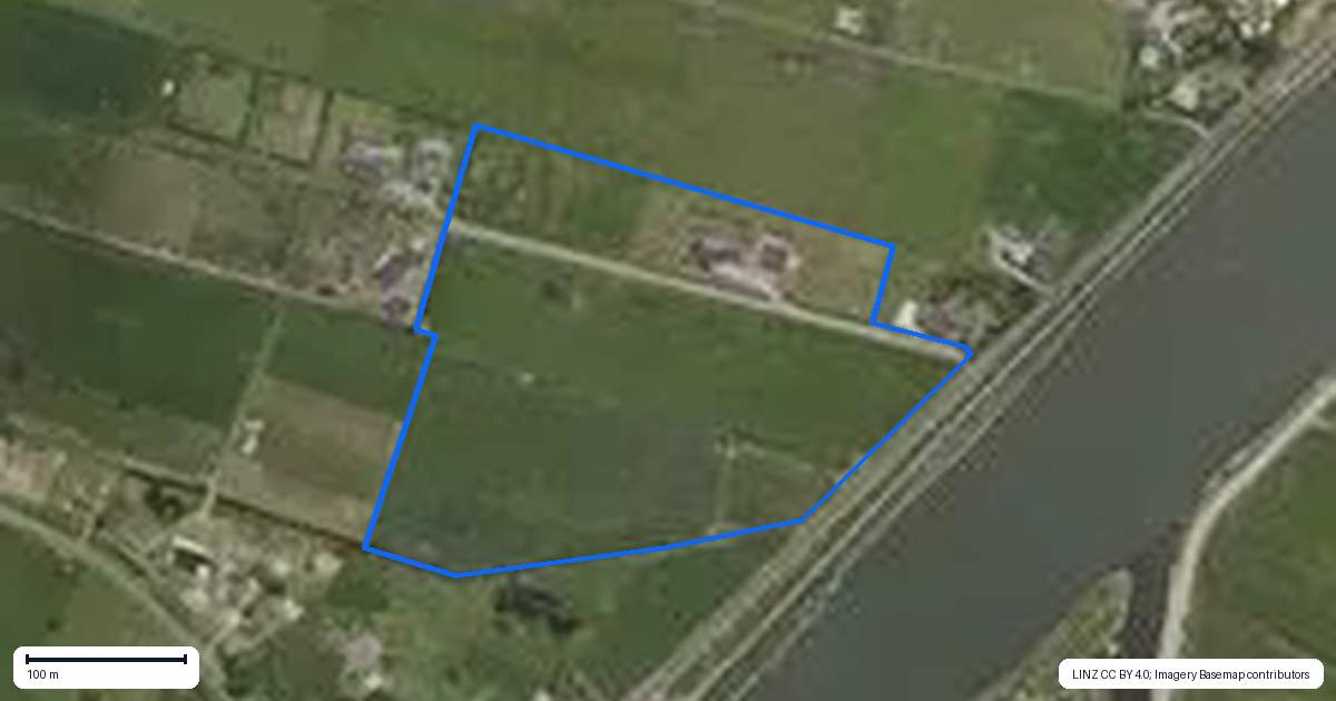 Property context map for 95 Thornton Beach Road, Thornton, Whakatane
