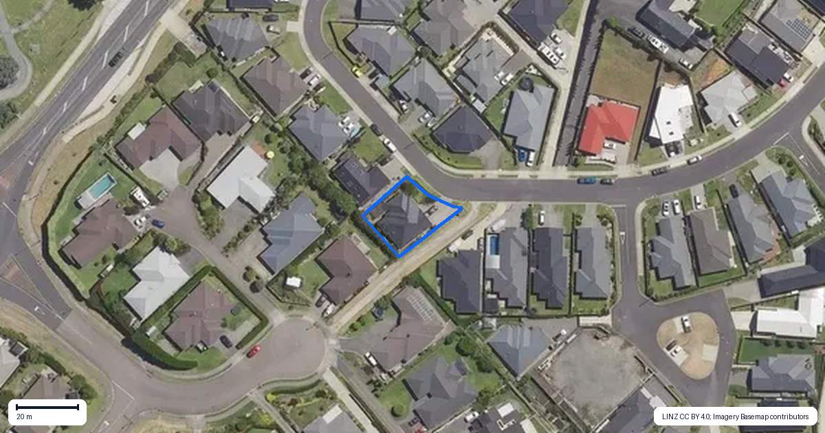 Property context map for 73 Bert Wall Drive, Omokoroa