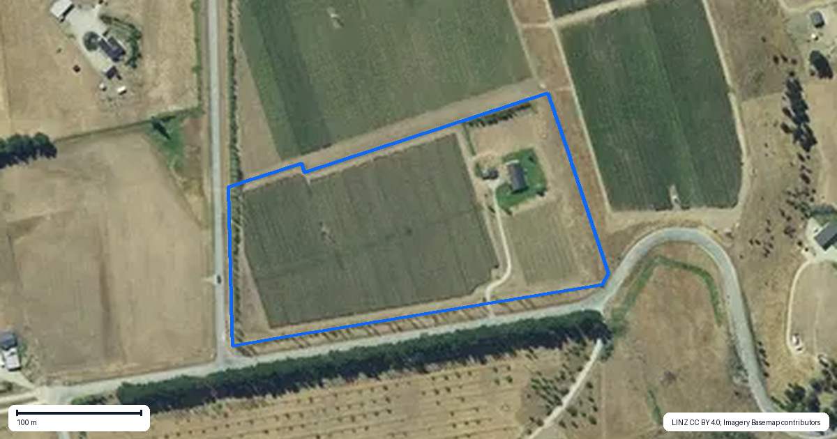 Property context map for 90 Willowbank Road, Queensberry, Cromwell