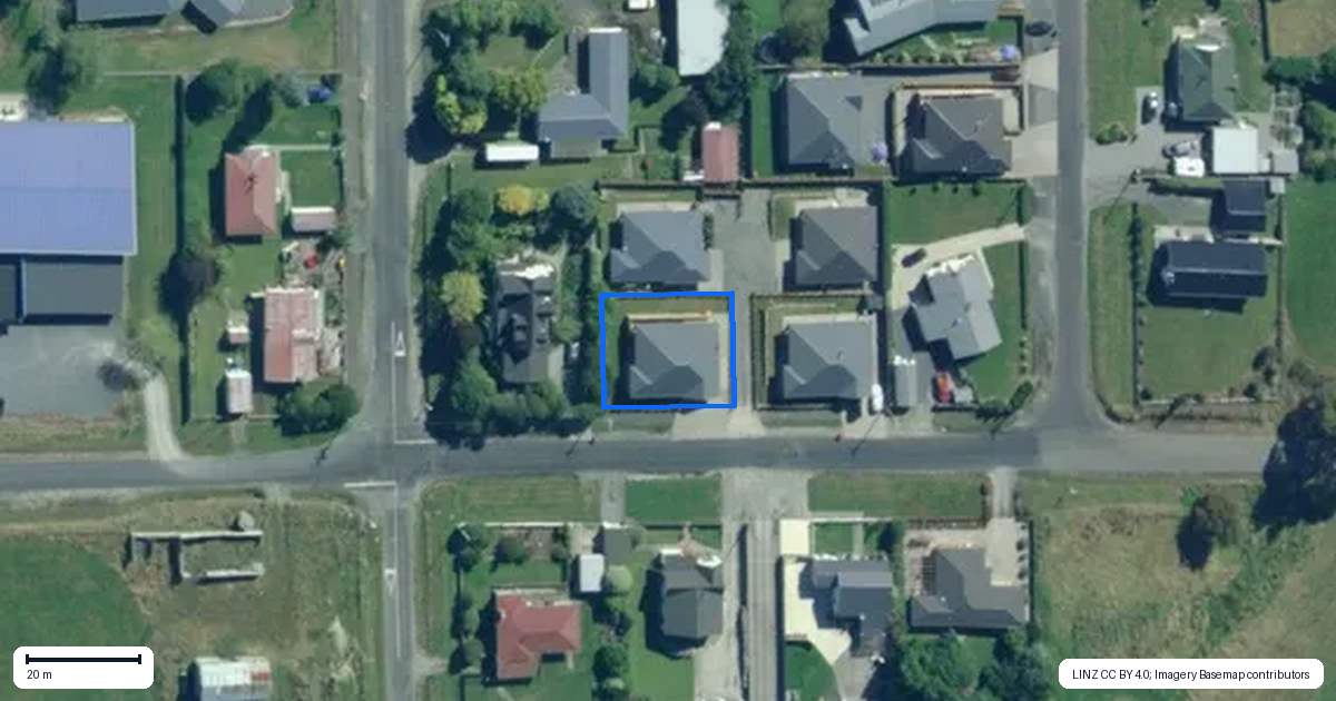 Property context map for 23 Thurso Street, Lawrence