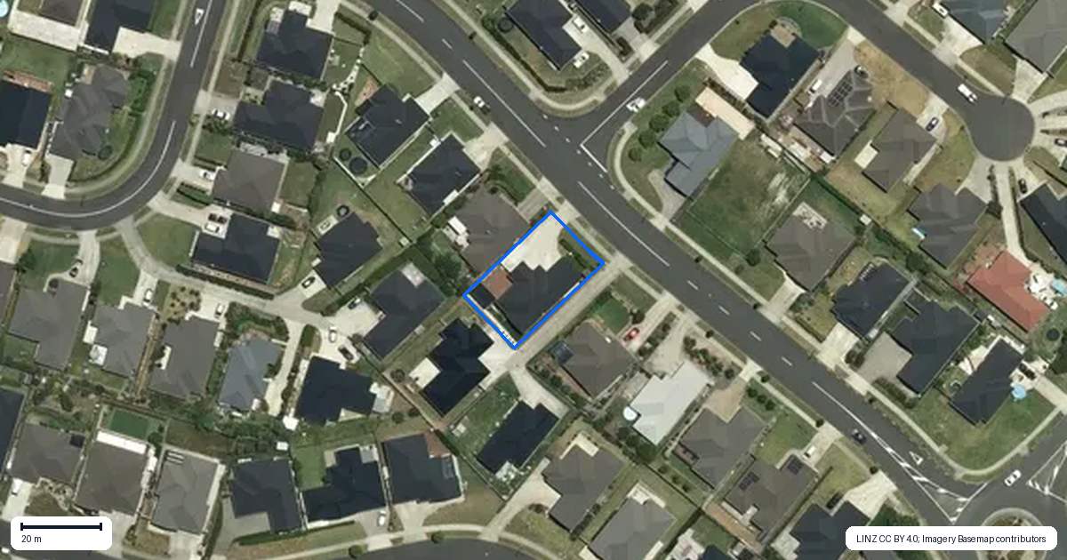 Property context map for 15 Harriet Johnston Drive, Pokeno