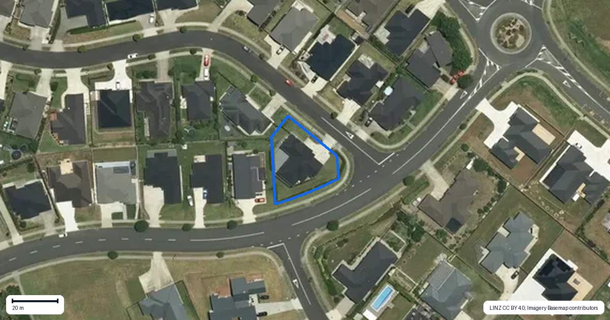 Property context map for 1 Bellenden Crescent, Pokeno