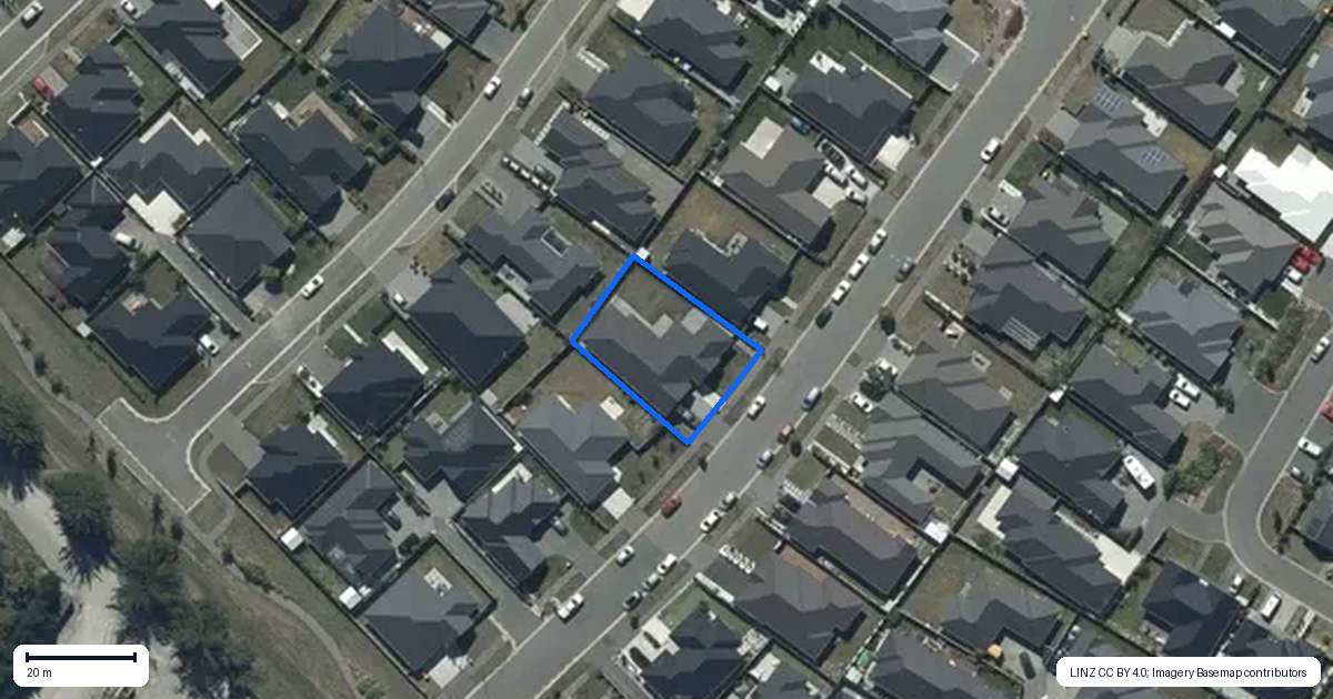 Property context map for 16 Myrtle Road, Wigram, Christchurch