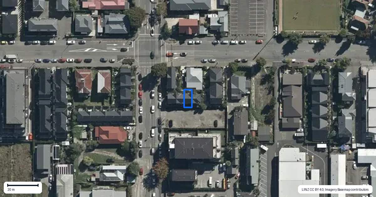 Property context map for 3/278 Barbadoes Street, Christchurch Central, Christchurch