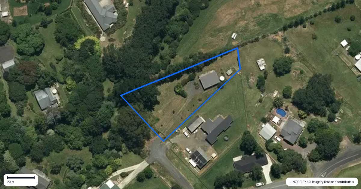 Property context map for 6 Robins Way, Pokeno