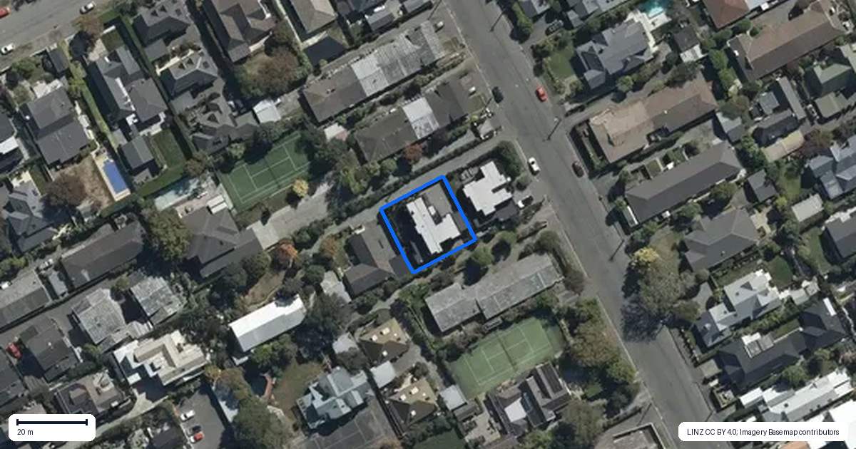 Property context map for 31C Naseby Street, Merivale, Christchurch