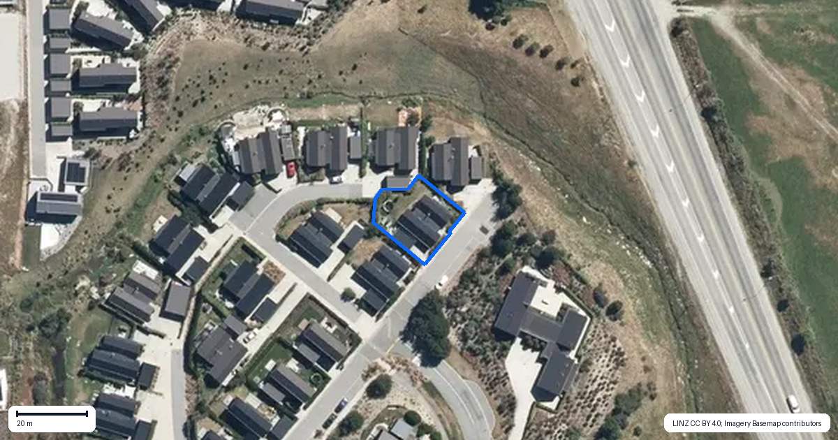 Property context map for 4 McKenzies Shute, Jacks Point, Queenstown