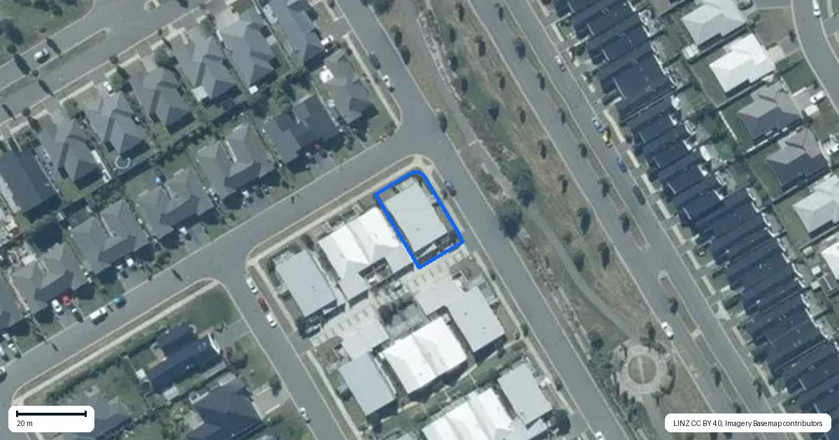 Property context map for 29 Ashdown Way, Rolleston