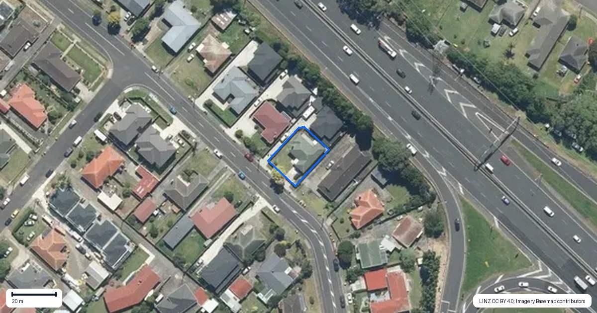Property context map for 75 Motatau Road, Papatoetoe, Auckland