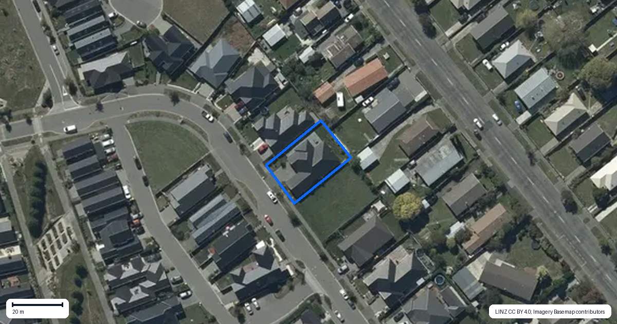 Property context map for 19 Brancion Street, Halswell, Christchurch