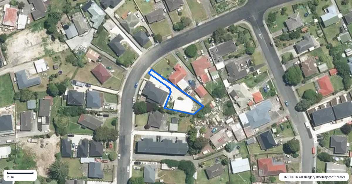Property context map for 11A Ellen Street, Manurewa East, Auckland