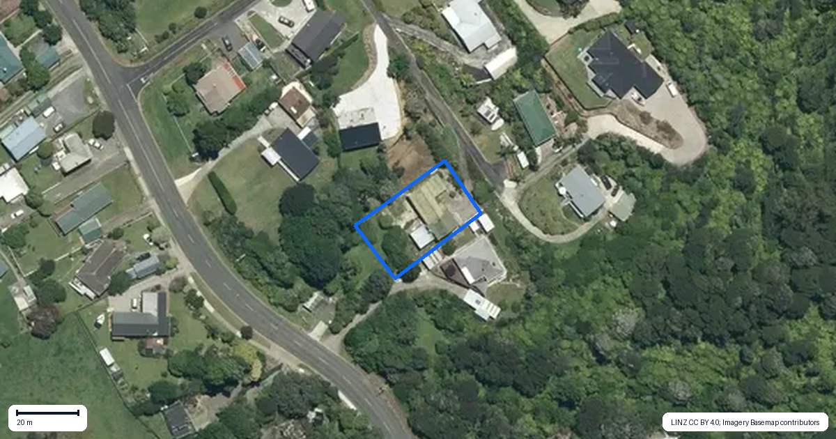 Property context map for 80 James Street, Coromandel