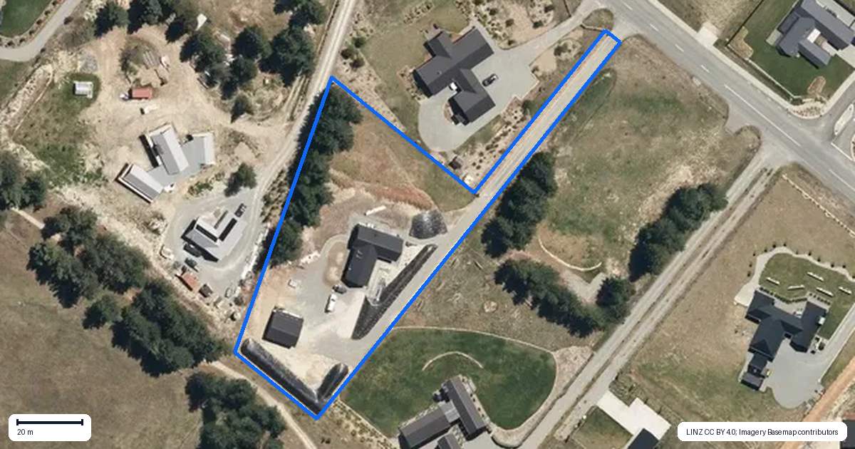 Property context map for 58 North West Arch, Twizel