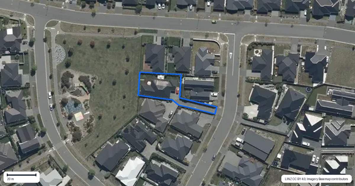 Property context map for 21 Leader Street, Marshland, Christchurch
