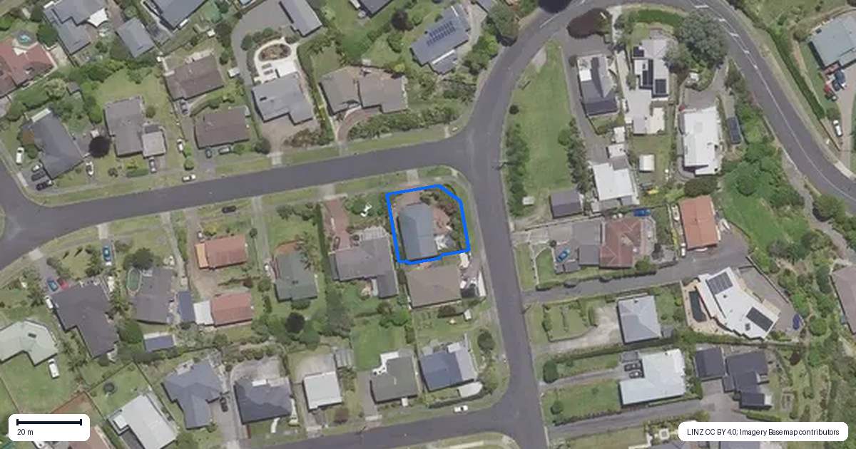 Property context map for 1 Ruamoana Place, Omokoroa