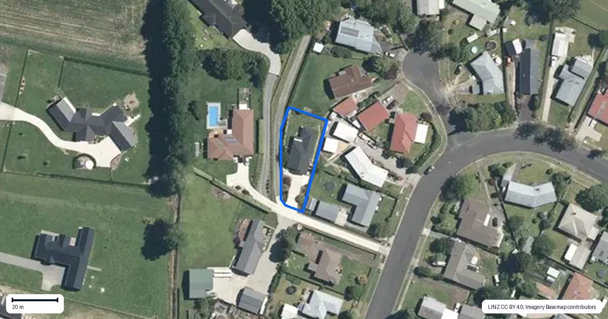 Property context map for 27A Sheffield Street, Matamata