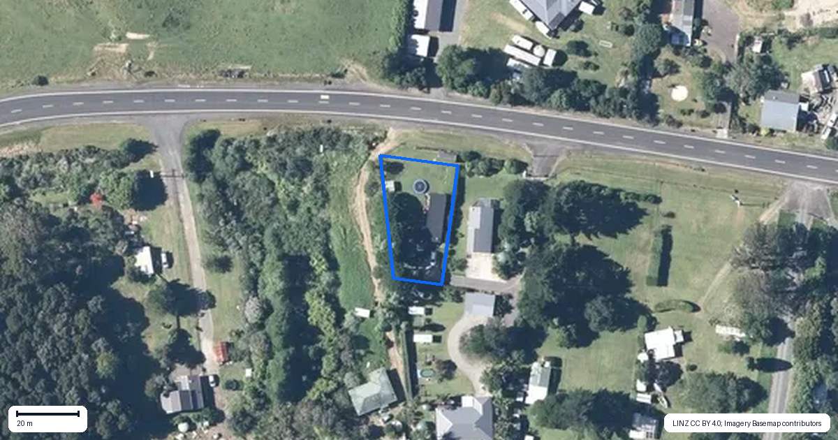 Property context map for 1204B Whangapoua Road, Te Rerenga, Coromandel