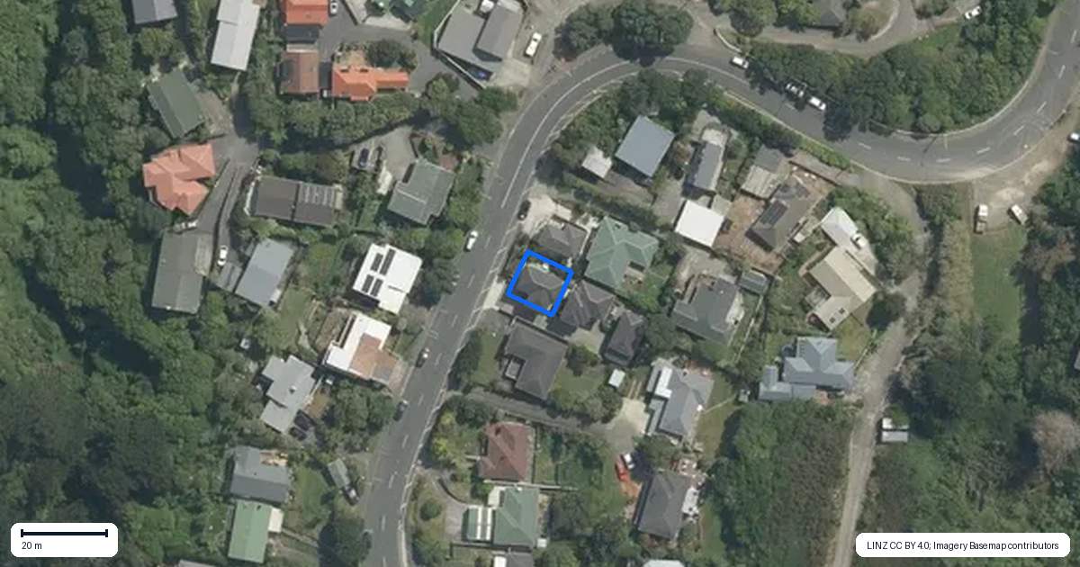Property context map for 114A Helston Road, Paparangi, Wellington