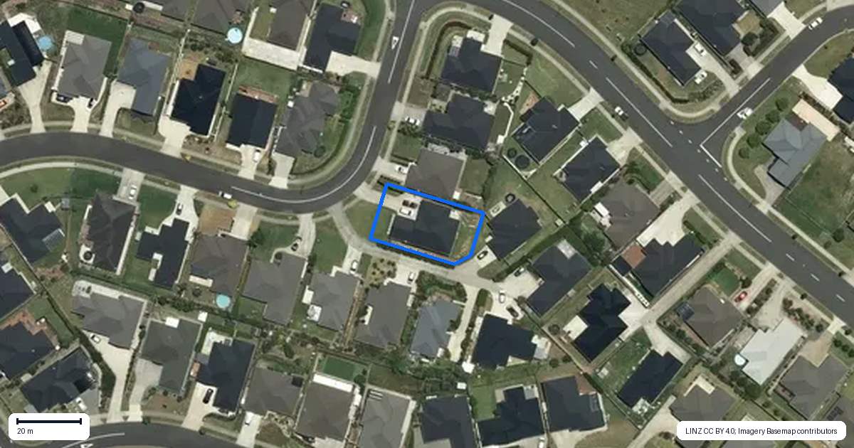 Property context map for 7 Lippiatt Crescent, Pokeno