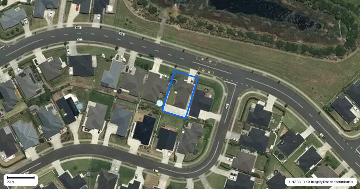 Property context map for 27 Harriet Johnston Drive, Pokeno