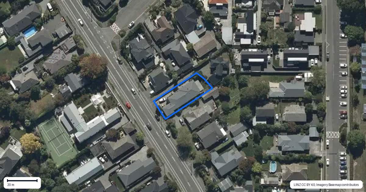 Property context map for 16 Kotare Street, Fendalton, Christchurch