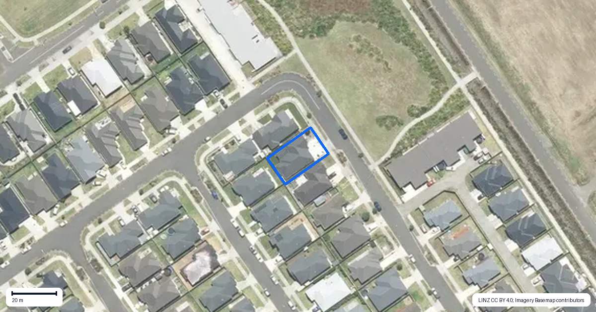 Property context map for 13 Rainsford Road, Pukekohe